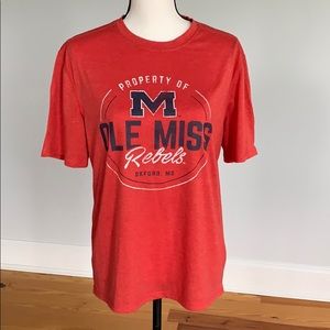 Champion Ole Miss T shirt heather red